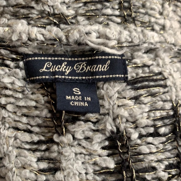 COPY - Lucky Brand gray/black metallic boucle cardigan, S - Picture 8 of 8
